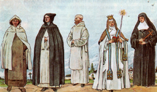 Монашеский орден духовных рыцарей в Католической церкви – кратко по истории 6 класс