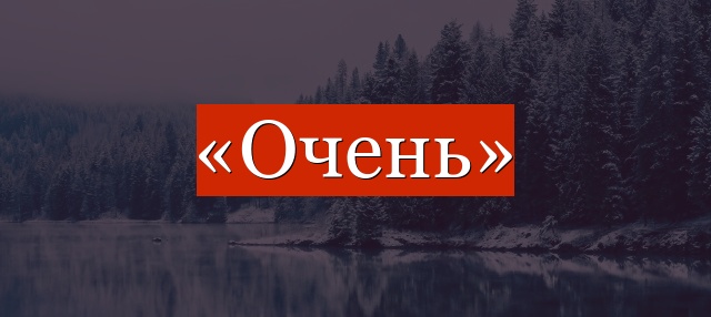 Фонетический разбор слова «очень»