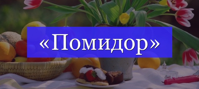 Корень слова «помидор»