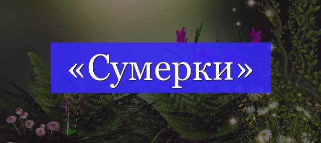 Корень слова «сумерки»