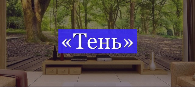 Корень слова «тень»