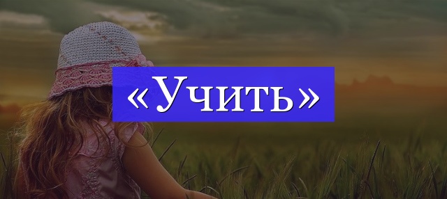 Корень слова «учить»