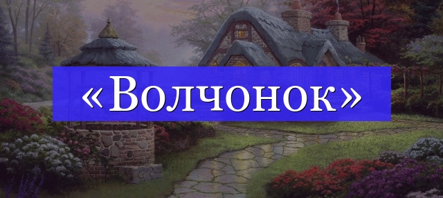 Корень слова «волчонок»