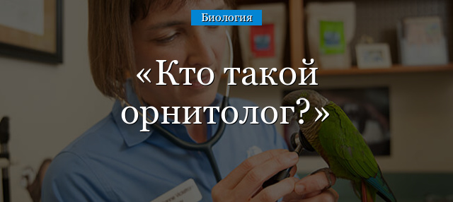 Кто такой орнитолог?