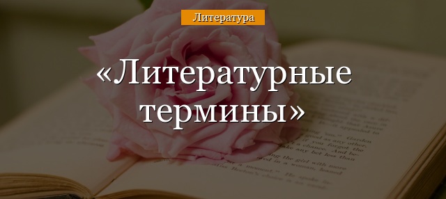 Литературные термины