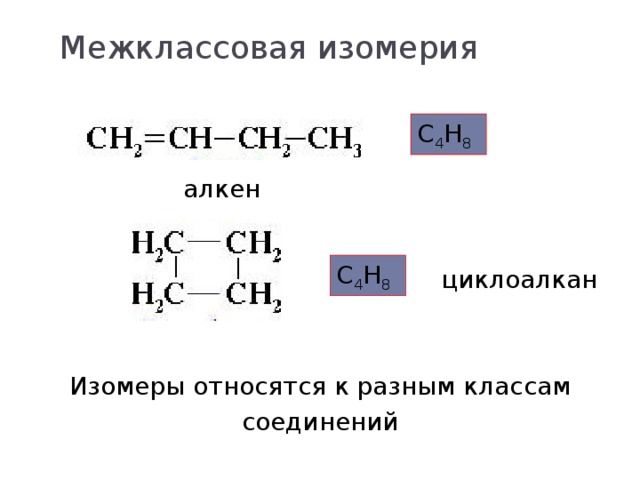 Межклассовая изомерия