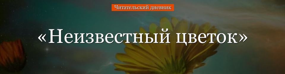 «Неизвестный цветок» читательский дневник