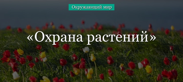 Охрана растений