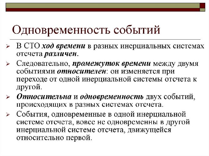 Относительность времени