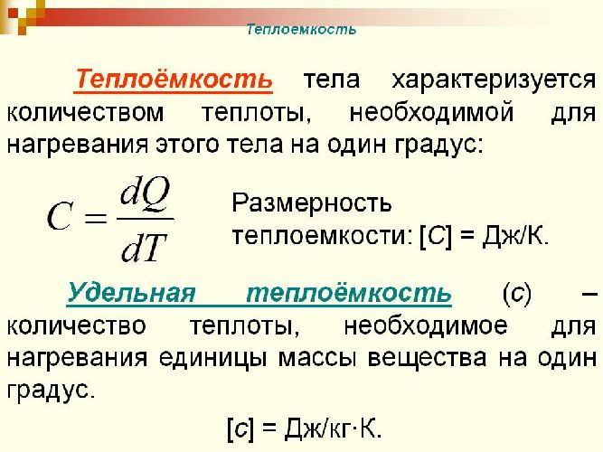 Первый закон термодинамики для изопроцессов