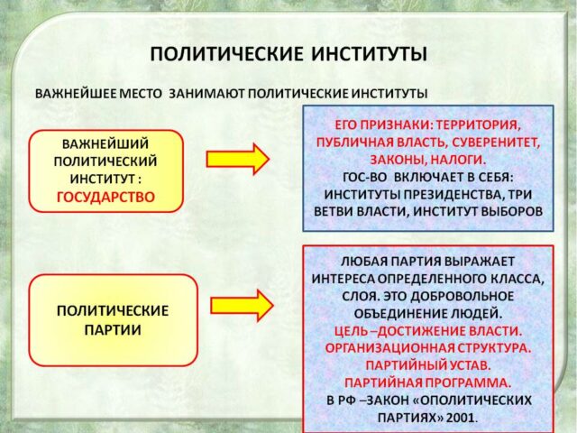 Политические институты