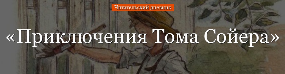 «Приключения Тома Сойера» читательский дневник