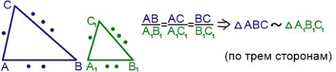 Признаки подобия прямоугольных треугольников