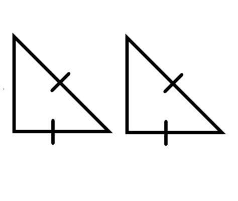 Признаки равенства прямоугольных треугольников