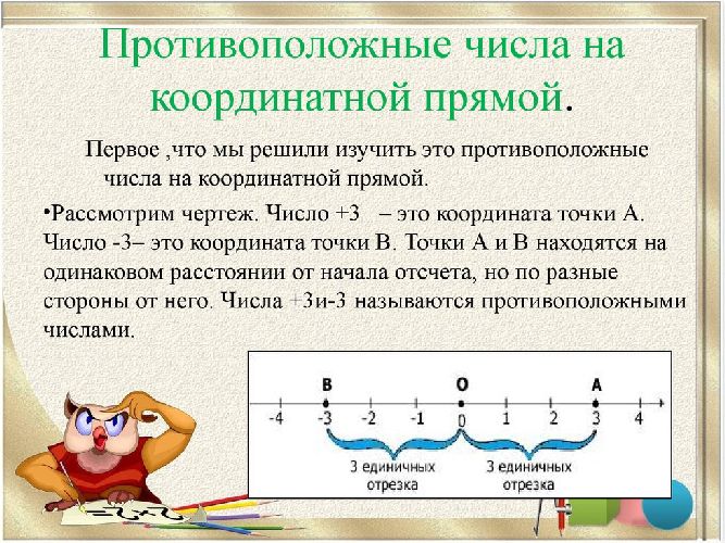 Противоположные числа