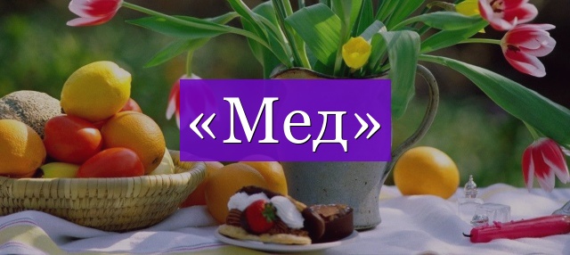 Проверочное слово к слову «мед»