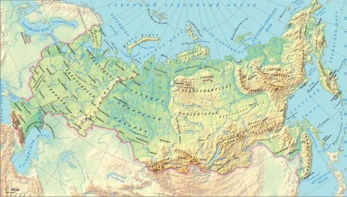 Рельеф Восточно-Европейской равнины