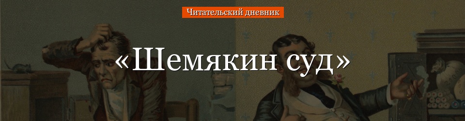 «Шемякин суд» читательский дневник