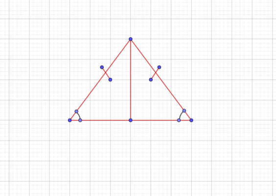 Свойства равнобедренного треугольника