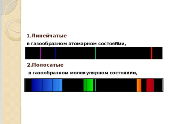 Типы оптических спектров