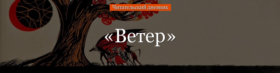 «Ветер» читательский дневник