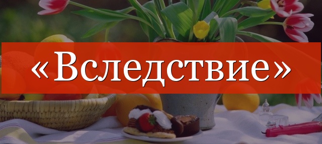 «Вследствие» запятая нужна или нет?